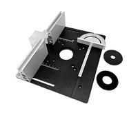 Piastra di inserimento della tavola del router HUIOP Set di 3 Router Tavolo Inserto Piastra In Lega di Alluminio Legno Fresatura Bordo di Vibrazione Rifilatura Macchina Per Incisione Strumento Ausilia