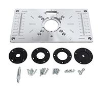 Piastra di inserimento per tavolo da router in alluminio, pannello ribaltabile per macchine da taglio per la lavorazione del legno, piastra da banco multifunzionale in lega di allu