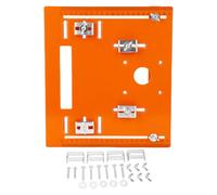 Piastra di inserzione tavolo router Cheotime, piastra di base circolare circolare 28x25 cm con marcature in scala chiara mini panche di lavorazione del legno panca router