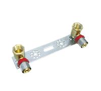 Piastra di montaggio a compressione, 16 x 2,0 mm x 1/2" per tubi compositi multistrato, DVGW, TH - U Contur