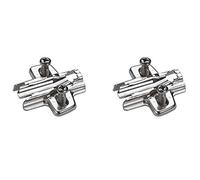 Piastra di montaggio a croce Hettich Regolazione altezza foro oblungo per cerniere Sensys e Intermat (9071626) x2