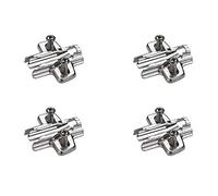 Piastra di montaggio a croce Hettich Regolazione altezza foro oblungo per cerniere Sensys e Intermat (9071626) x4