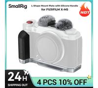 Piastra di montaggio a forma di L SmallRig con impugnatura in silicone per impugnatura in silicone FUJIFILM X-M5 per X-M5 Sliver Colore nero 4875