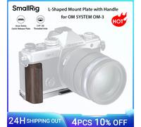 SmallRig 5563 Piastra di montaggio a L con impugnatura in legno per OM SYSTEM OM-3