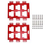 Piastra di montaggio della cassetta degli attrezzi, base durevole, organizzazione dell'imballaggio per il posto di lavoro del veicolo (Rossa)