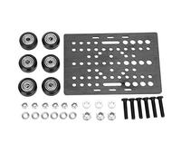 Piastra di Montaggio in Alluminio per Stampante 3D, Supporto Motore NEMA 17 con Kit Pulegge a V, Compatibile con Profili 20mm e 80mm, Piastra Gantry con Cuscinetti