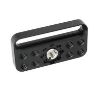 Piastra di montaggio multi foro adatta per attrezzature fotografiche con fori da 3/8 "Durabilità Lega di alluminio accessorio fotografico compatto multi foro DSLR Rigging piastra