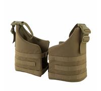 Piastra di Montaggio per Gamba Tattica con Compatibilità Molle - Cinghie per Gamba Regolabili, Design Sospeso, Accessori Espandibili per Caccia All'aperto, Softair e Attrezzatura Tattica(Brown)