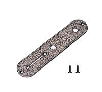 Piastra di montaggio per il controllo della chitarra, piastra di controllo per chitarra elettrica Parte di ricambio per accessori intagliati in metallo per la sostituzione delle (Nera)