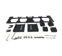 Piastra di montaggio per la posizione anteriore, utilizzabile su cassette degli attrezzi per espandere le opzioni di archiviazione per strumenti e accessori ForFor (nero)