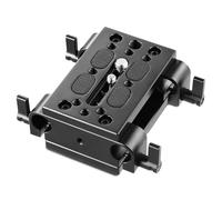 Piastra di montaggio per treppiede per fotocamera SmallRig con blocco guida per asta da 15 mm per sistema di supporto per treppiede/spalla - 1798
