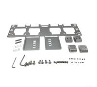 Piastra di montaggio per uso frontale su cassette degli attrezzi progettata per massimizzare l'utilizzo dello spazio per gli strumenti ForFor e lo stoccaggio della batteria (argento)