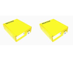 Piastra di montaggio specchio + Kit di riparazione pinza freno TEXTAR per AUDI