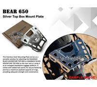 Piastra Di Montaggio Superiore In Argento Adatta Per Royal Enfield Bear 650