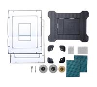 Piastra di pressa per piastrelle invisibile per sistemi di lavaggio Skate Comopolitan, integrazione senza cuciture nel design moderno del bagno, montaggio senza attrezzi con set completo di accessori