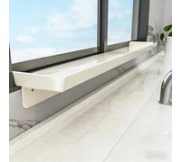 Piastra di prolunga per davanzale, Pannello di estensione magnetico for davanzale della finestra bianco 40-60x15-25 cm