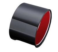piastra di protezione autoadesiva, Piastra di battuta della porta con coperchio for la punta in acciaio inossidabile(Brush Black,8cm 1 roll-5m)