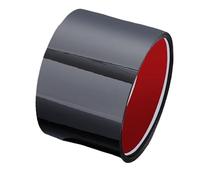 piastra di protezione autoadesiva, Piastra di battuta della porta con coperchio for la punta in acciaio inossidabile(Mirror Black,8cm 1 roll-5m)