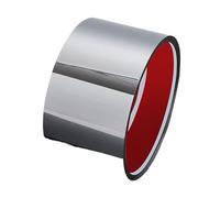 piastra di protezione autoadesiva, Piastra di battuta della porta con coperchio for la punta in acciaio inossidabile(Mirror Sliver,8cm 1 roll-5m)