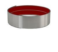 piastra di protezione autoadesiva, Piastra di calcio autoadesiva in acciaio inossidabile(Brushed Silver,9.8ft x 3.15in)