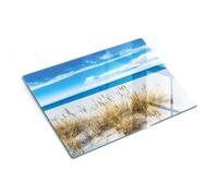 Piastra di protezione e coperchio in vetro 40x30 cm Spiaggia sabbiosa