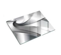 Piastra di protezione e coperchio in vetro 40x30 cm Spirale metallica | Ripiano | Supporto | Base | Vassoio | Paraspruzzi | Struttura | Copertura | Salvatavola | Elemento | Aiuto