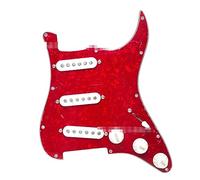 Piastra Di Protezione Per Chitarra Elettrica Pannello Singolo Singolo Con Linea Di Pickup Convertita In Un Set Completo Di Tre Pannelli Singoli Cremisi