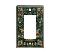 Piastra di protezione per interruttore dell'albero di Natale, pino verde scuro per le vacanze, decorazione da parete festiva per la casa, la cucina, dimensioni standard a dondolo singolo