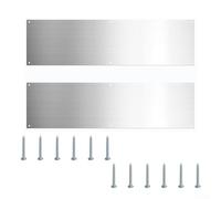 Piastra di protezione per porta in metallo, 40,6 cm, in acciaio inox, per proteggere le porte dai danni degli animali domestici e dall'usura quotidiana, con fissaggio a vite sicuro