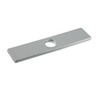 Piastra di protezione per rubinetto, per fori inutilizzati in lavelli, design in acciaio inox (galvanizzazione)