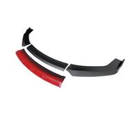 Piastra Di Protezione Per Spoiler Paraurti Anteriore Auto Labbro Inferiore Splitter Per Infiniti Q60 2016-2022(Matt Black-red)