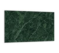 DarHaus Copri piano cottura induzione 80x52 cm copertura per piano cottura in vetroceramica 1 pezzi universale per piastre di cottura paraspruzzi tagliere in vetro temprato, Verde marmo