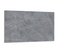 DarHaus Copri piano cottura induzione 80x52 cm copertura per piano cottura in vetroceramica 1 pezzi universale per piastre di cottura paraspruzzi tagliere in vetro temprato, Grigio marmo
