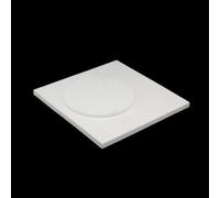 Piastra di quarzo opaca resistente al calore - Cuscinetto isolante in ceramica durevole for forni e apparecchiature di riscaldamento， 1 pezzo(Circle 105 * 6mm)