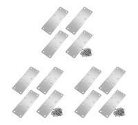 Piastra di rammendo 12 pezzi Staffa diritta piatta in acciaio inossidabile con viti for mobili ante in legno