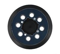 Piastra di ricambio per levigatrice da 12,7 cm per CRAFTSMAN CMCW220B e CMEW231, piastra di supporto a 8 fori con 4 fori per viti, disco in plastica e gomma per ingegneria