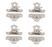 Piastra di riparazione della cerniera, Chiusura a levetta, fermagli a scatto, 4 pezzi, scatola hardware, fibbia, portagioie, fermaglio decorativo, vintage, e, lucchetto