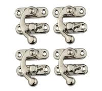 Piastra di riparazione della cerniera, Chiusura a levetta, fermagli a scatto, fibbia for cassa in legno, 4 pezzi, for scatola, for e serrature, ganci for di imballaggio(3.2 * 2.7 cm Left hook)