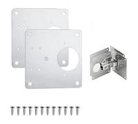 Piastra di riparazione della cerniera, Piastra di riparazione cerniera for porta 'armadio, piastra fissaggio for, strumento cerniere for, collegamento pannello 1/2/4/10 pezzi(2pcs)