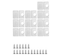 Piastra di riparazione della cerniera, Piastre di riparazione cerniere in acciaio inossidabile for mobili da cucina, armadi, finestre, porte, utensili fissaggio for(4pcs 0.7mm a)