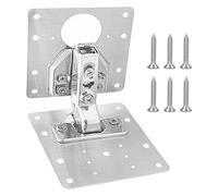 Piastra di riparazione della cerniera, Set di piastre montaggio, piastra fissaggio for cerniere in acciaio inossidabile, manutenzione delle porte degli armadi, restauratore, installatore for(1pc B)