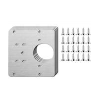Piastra di Riparazione Della Cerniere Piastra di riparazione cerniera in acciaio inossidabile, facile installazione for rinforzo porta mobile, staffa fissaggio mobili da cucina(4sets)