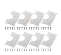 Piastra di riparazione per cerniere, Hinge Repair Plate 4/8 pcs With Screws Installation Gasket For Cabinet and Wardrobe Doors(8pcs and 48screws)