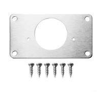 Piastra di riparazione per cerniere per armadietti, in acciaio inox, staffa di fissaggio per mobili, con viti, per armadio da cucina, armadio, cassetto, cerniera rotta, rinforzo, 90 x 50 mm (1 pezzo-A