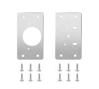 Piastra di riparazione per cerniere, Stainless Steel Hinge Repair Plate With Holes 47x90mm For Cabinets 2/4/8/10/20 pcs(2PCS(1pairs))