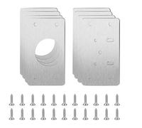 Piastra di riparazione per cerniere, Stainless Steel Hinge Repair Plate With Holes 47x90mm For Cabinets 2/4/8/10/20 pcs(8PCS(4pairs))