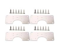 Piastra di riparazione per cerniere, Stainless Steel Hinge Repair Plates Cabinet Door Fixing Kit 4/10 Pcs(4pcs)