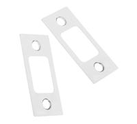 Piastra di riscontro in acciaio inossidabile da 4 pezzi for porte: guida della serratura, piastra posteriore ad angolo tondo, funzionamento regolare, ufficio a casa Per Porte