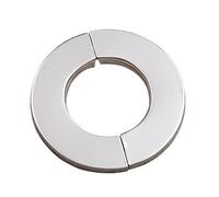 Piastra di rosetta rotonda divisa in acciaio inossidabile Rubinetto a flangia divisa da parete Copertura decorativa per cucina Bagno Flangia a parete Copertura per tubi in acciaio inossidabile Piastra
