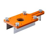 Piastra di scanalatura per tavolo router resistente adatta per banchi per la lavorazione del legno Supporto preciso in alluminio Staffa di montaggio ad alta precisione Staffa per router per la